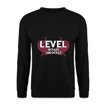Gastric Bypass and Gastric Bypass Operation Design - Unisex Sweatshirt - black - Front - Alina (178cm) & Michal (187cm)
