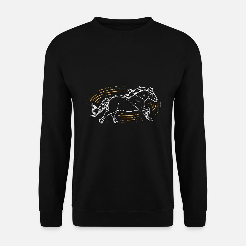 Pferd - Unisex Pullover - Schwarz