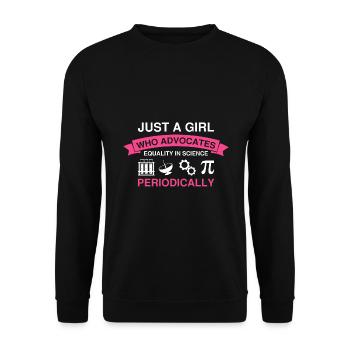 Steminist Science Design for Women Science - Unisex Sweatshirt - black - Front - Alina (178cm) & Michal (187cm)