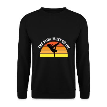 Arts martiaux brésiliens pour instruments de capoeira - Sweat-shirt Unisexe - noir - Devant - Alina (178cm) & Michal (187cm)