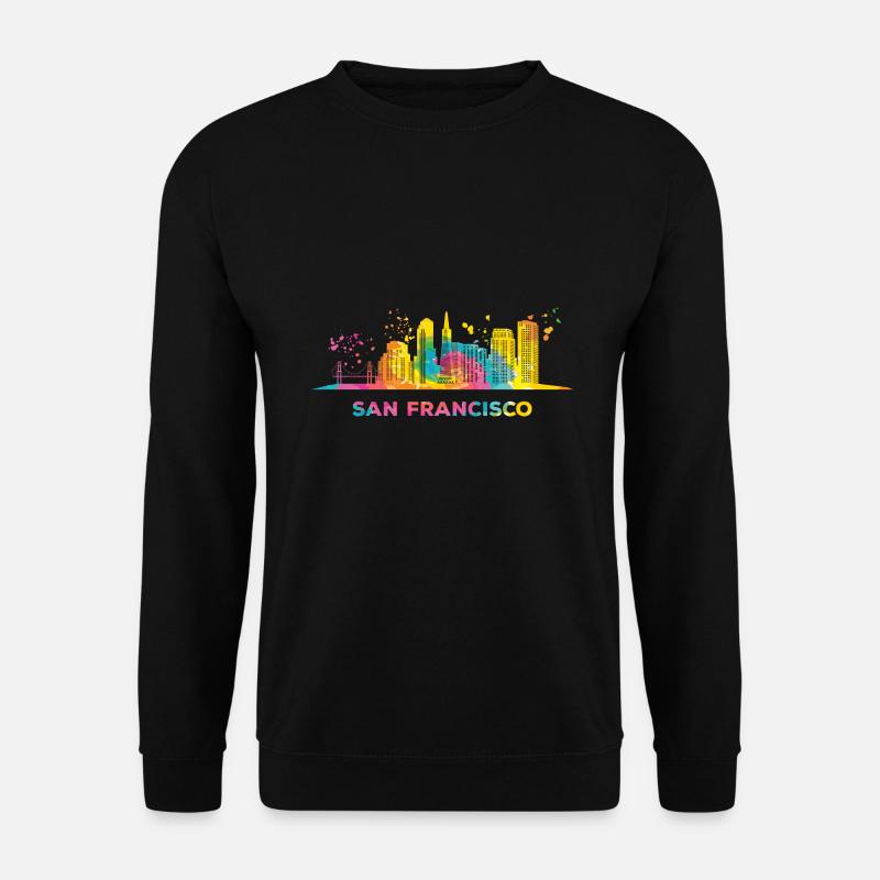 San Franciscans Skyline San Francisco - Unisex Pullover - Schwarz