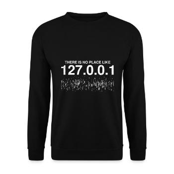 Conception de cybersécurité pour la sécurité informatique et les pirates informatiques - Sweat-shirt Unisexe - noir - Devant - Alina (178cm) & Michal (187cm)