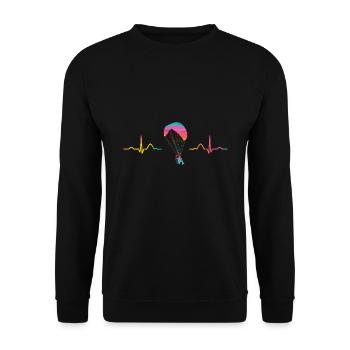 Parapente motorisé Paramoteur Paramoteur - Sweat-shirt Unisexe - noir - Devant - Alina (178cm) & Michal (187cm)