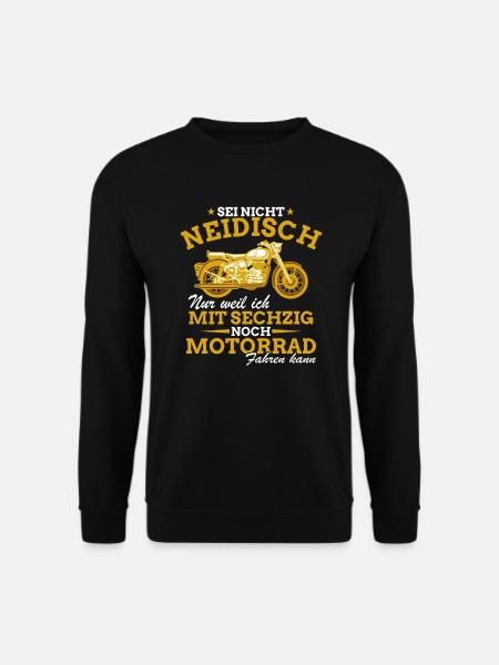 Motorrad Shirt • Neidisch Motorradfahrer Geschenk - Unisex Pullover - Schwarz