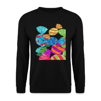 Bonbons - Unisex Pullover - Schwarz - Vorne - Alina (178cm) & Michal (187cm)