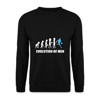 Evolution basketball basket ball basketball player - Unisex Sweatshirt - black - Front - Alina (178cm) & Michal (187cm)