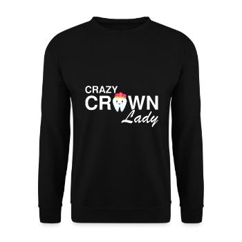 Dental technician for orthodontics and dental laboratory - Unisex Sweatshirt - black - Front - Alina (178cm) & Michal (187cm)