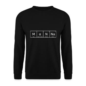 Nom de la manne Prénom Chimie Éléments du tableau périodique - Sweat-shirt Unisexe - noir - Devant - Alina (178cm) & Michal (187cm)