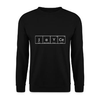 Jayce Nom Prénom Chimie Tableau périodique Éléments - Sweat-shirt Unisexe - noir - Devant - Alina (178cm) & Michal (187cm)