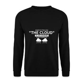 Cybersecurity Design for Hackers and Cyber Security - Unisex Sweatshirt - black - Front - Alina (178cm) & Michal (187cm)