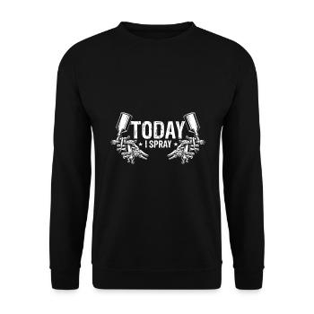 Autolackierer für Autolackierer für Autodetailer - Unisex Pullover - Schwarz - Vorne - Alina (178cm) & Michal (187cm)
