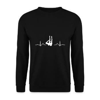 Synchronschwimmen Team Artistic Swim - Unisex Pullover - Schwarz - Vorne - Alina (178cm) & Michal (187cm)