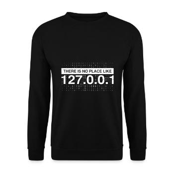 Cybersecurity Design for Hackers and Cyber Security - Unisex Sweatshirt - black - Front - Alina (178cm) & Michal (187cm)