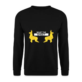 Conception d'origami Kirigami coloré - Sweat-shirt Unisexe - noir - Devant - Alina (178cm) & Michal (187cm)