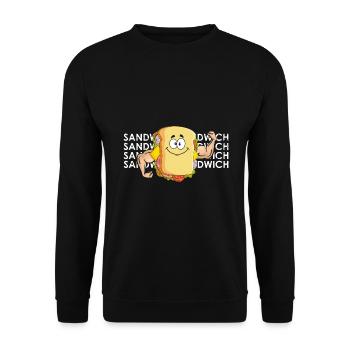 Musculation Sandwich Fitness Gym Food - Sweat-shirt Unisexe - noir - Devant - Alina (178cm) & Michal (187cm)