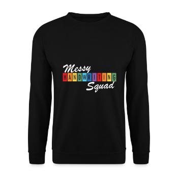 Legasthenie Bewusstsein und Legasthenie Lehrer - Unisex Pullover - Schwarz - Vorne - Alina (178cm) & Michal (187cm)