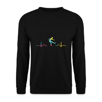 Figure Skating Ice Skating Figure Skating - Unisex Sweatshirt - black - Front - Alina (178cm) & Michal (187cm)