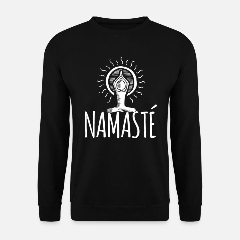 Yoga Namaste - Unisex Pullover - Schwarz