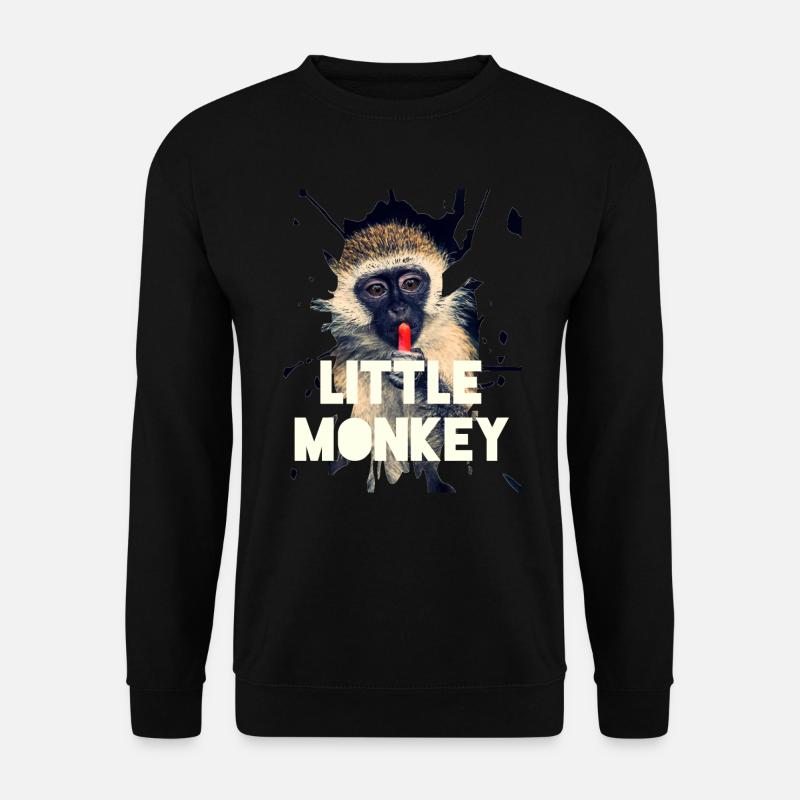 Affe - Unisex Pullover - Schwarz