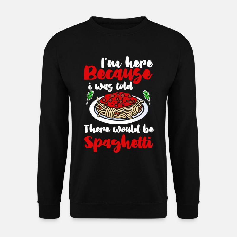 Spaghetti - Unisex Pullover - Schwarz