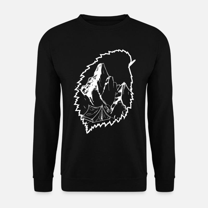 Berg - Campingzelt - (11) - Unisex Pullover - Schwarz
