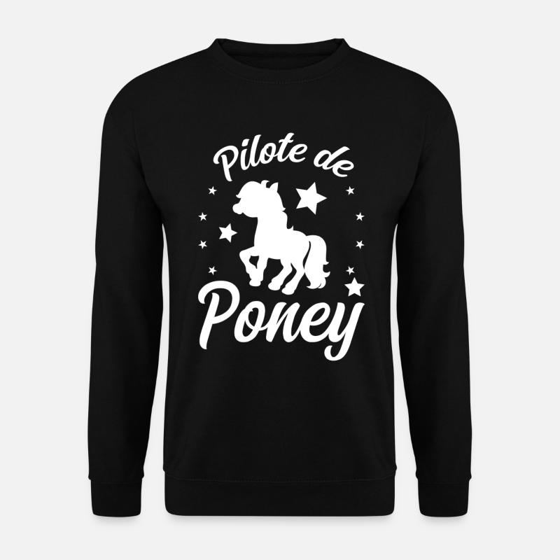 Pony Pilot - Unisex Sweatshirt - black
