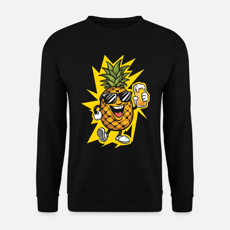 Ananas Bier - Unisex Pullover - Schwarz