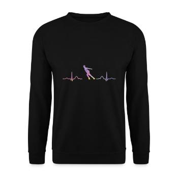 Figure Skating Ice Skating Figure Skating - Unisex Sweatshirt - black - Front - Alina (178cm) & Michal (187cm)