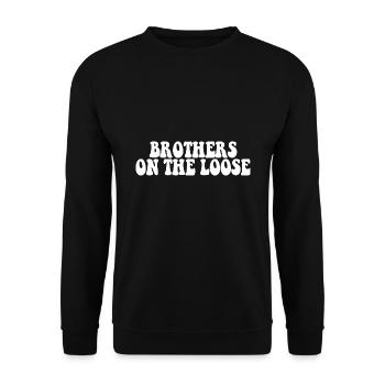 Brothers On The Loose Sibling Journey - Unisex Sweatshirt - black - Front - Alina (178cm) & Michal (187cm)