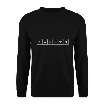 Solomon Name First Name Chemistry Periodic Table Element - Unisex Sweatshirt - black - Front - Alina (178cm) & Michal (187cm)