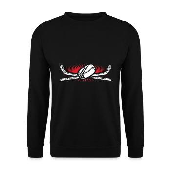 Eishockey - Unisex Pullover - Schwarz - Vorne - Alina (178cm) & Michal (187cm)