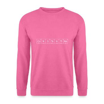 Constantine Name First Name Chemistry Periodic Table - Unisex Sweatshirt - pink - Front