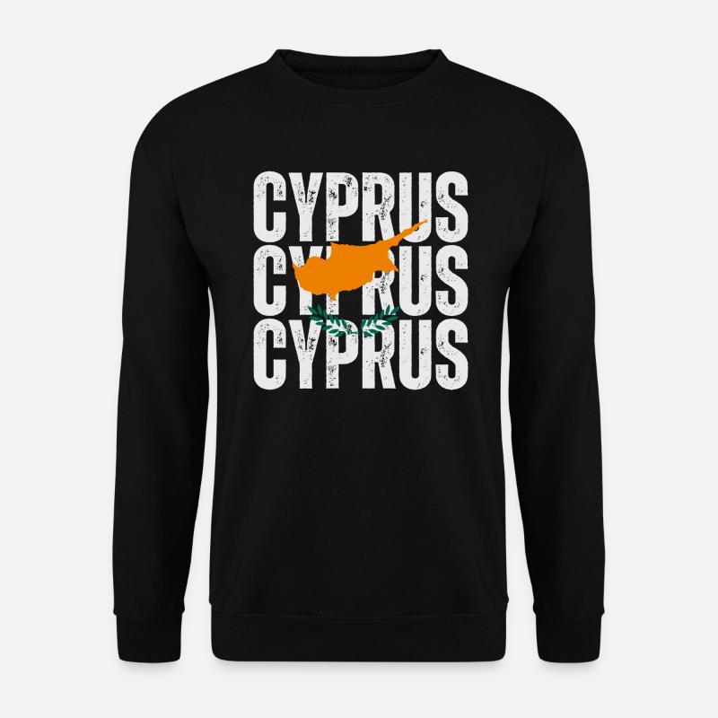 Cyprus flag, Cypriot pride - Unisex Sweatshirt - black
