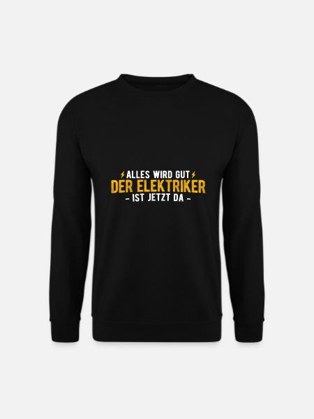 Elektriker Elektrik - Unisex Pullover - Schwarz