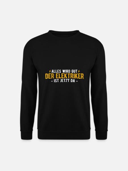Elektriker Strom Elektrik - Unisex Pullover - Schwarz