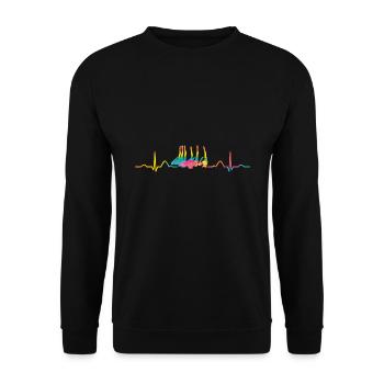 Synchronschwimmen Team Artistic Swim - Unisex Pullover - Schwarz - Vorne - Alina (178cm) & Michal (187cm)