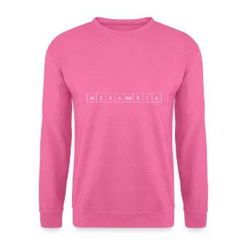Alexandria Name Vorname Chemie Periodensystem - Unisex Pullover - Pink - Vorne