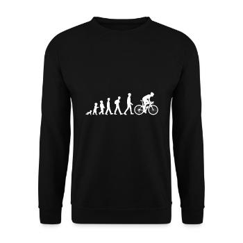 Vélo Vélo Vélo - Sweat-shirt Unisexe - noir - Devant - Alina (178cm) & Michal (187cm)
