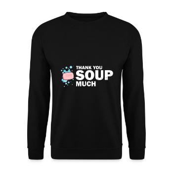 Homemade soap design for oil soap making - Unisex Sweatshirt - black - Front - Alina (178cm) & Michal (187cm)