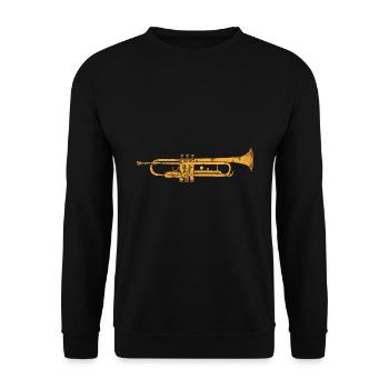 Trompette - Sweat-shirt Unisexe - noir - Devant - Alina (178cm) & Michal (187cm)