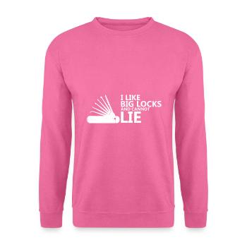 Große Schlösser kein Lügner Lockpicking Design - Unisex Pullover - Pink - Vorne
