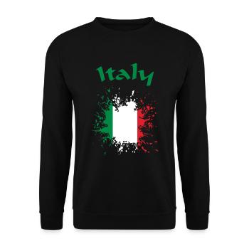 Italy Italien italy - Unisex Pullover - Schwarz - Vorne - Alina (178cm) & Michal (187cm)