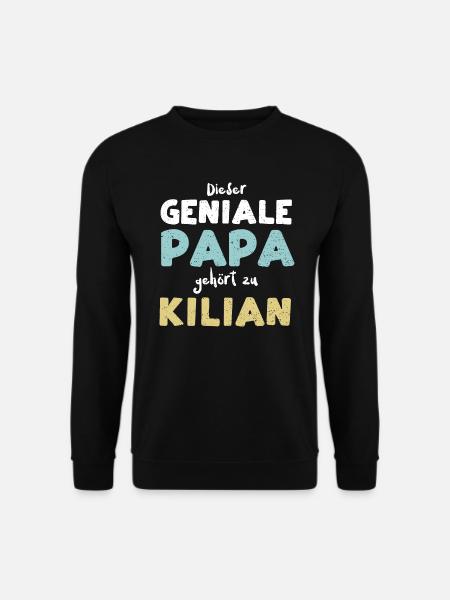 Dieser Geniale Papa Gehört Zu Ki... - Unisex Pullover - Schwarz