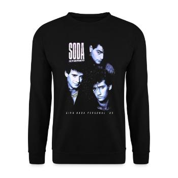 SODA STEREO / Rien de personnel - Sweat-shirt Unisexe - noir - Devant - Alina (178cm) & Michal (187cm)
