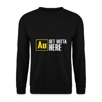 Gold Digger Gold Panning Gold Mining Designs - Unisex Sweatshirt - black - Front - Alina (178cm) & Michal (187cm)