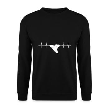 Paläontologe Designs Fossil Hunter Student - Unisex Pullover - Schwarz - Vorne - Alina (178cm) & Michal (187cm)