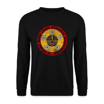 Wing Chun Tsun Logo Vintage Ip Man Martial Arts - Unisex Sweatshirt - black - Front - Alina (178cm) & Michal (187cm)