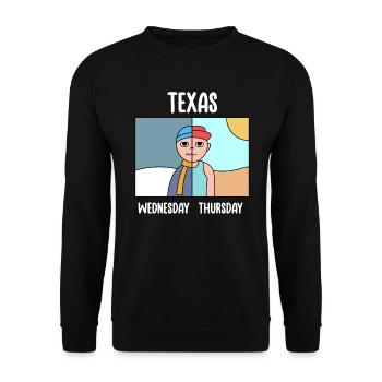 La météo texane change le design pour la fierté - Sweat-shirt Unisexe - noir - Devant - Alina (178cm) & Michal (187cm)