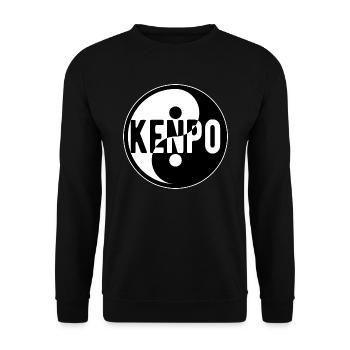 Kempo Karate Martial Arts Dojo Kämpfen - Unisex Pullover - Schwarz - Vorne - Alina (178cm) & Michal (187cm)