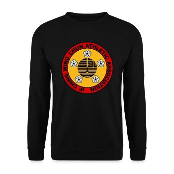 Wing Chung Logo - Sweat-shirt Unisexe - noir - Devant - Alina (178cm) & Michal (187cm)